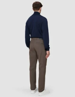 Essential Pants Regular Saddle Brown Melange
