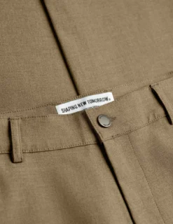Essential Pants Regular Vintage Brown Melange