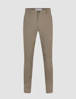Essential Pants Slim Dark Beige Melange