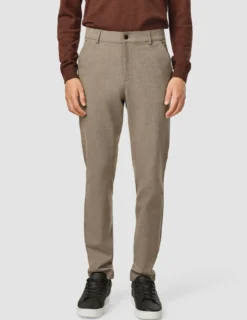 Essential Pants Slim Dark Beige Melange