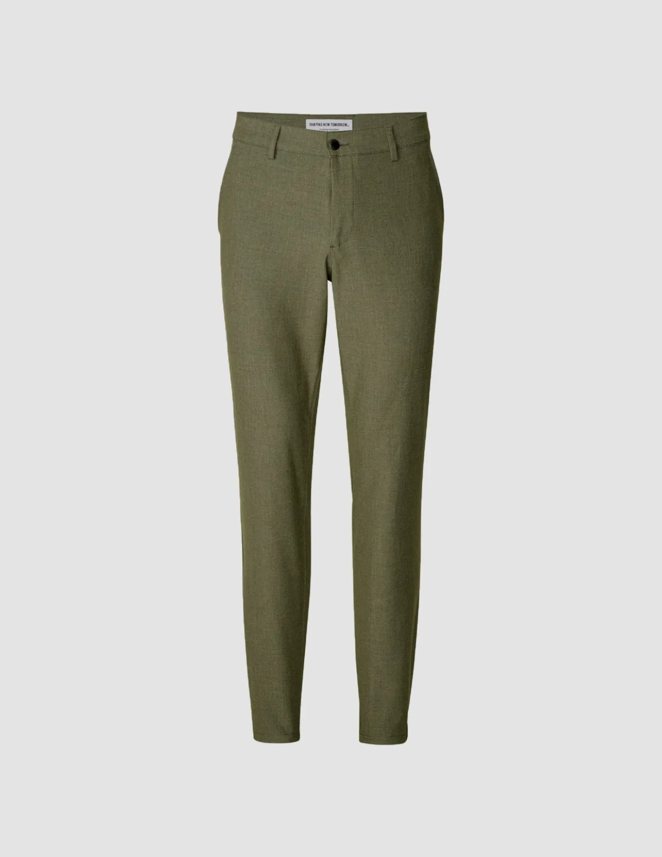 Essential Pants Slim Remote Green Melange
