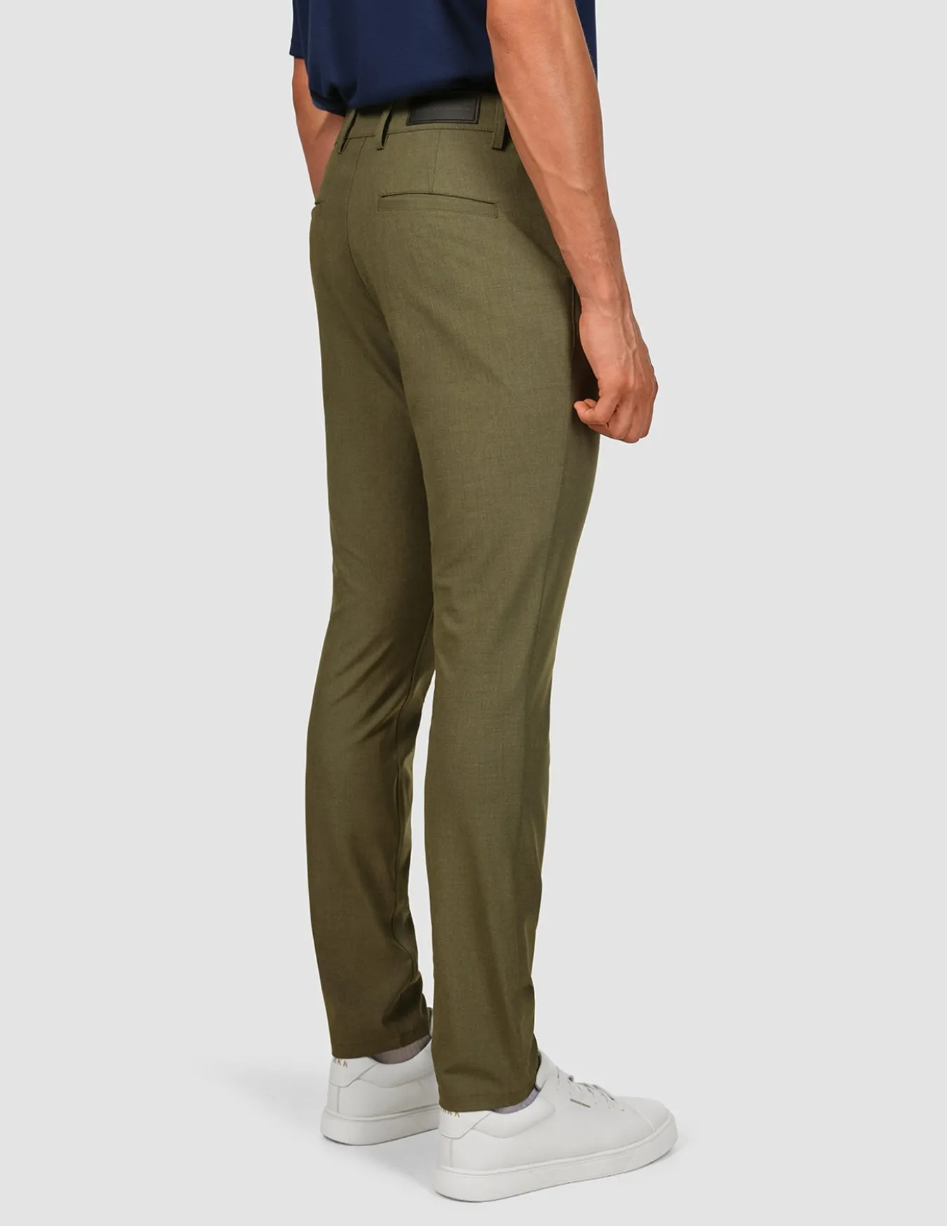 Essential Pants Slim Remote Green Melange