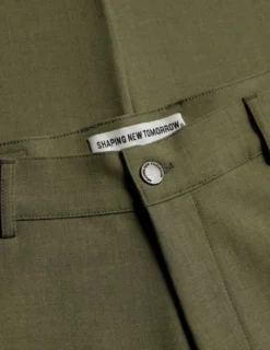 Essential Pants Slim Remote Green Melange