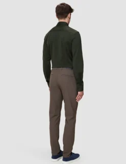 Essential Pants Slim Saddle Brown Melange