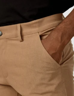 Essential Pants Slim Sand Melange
