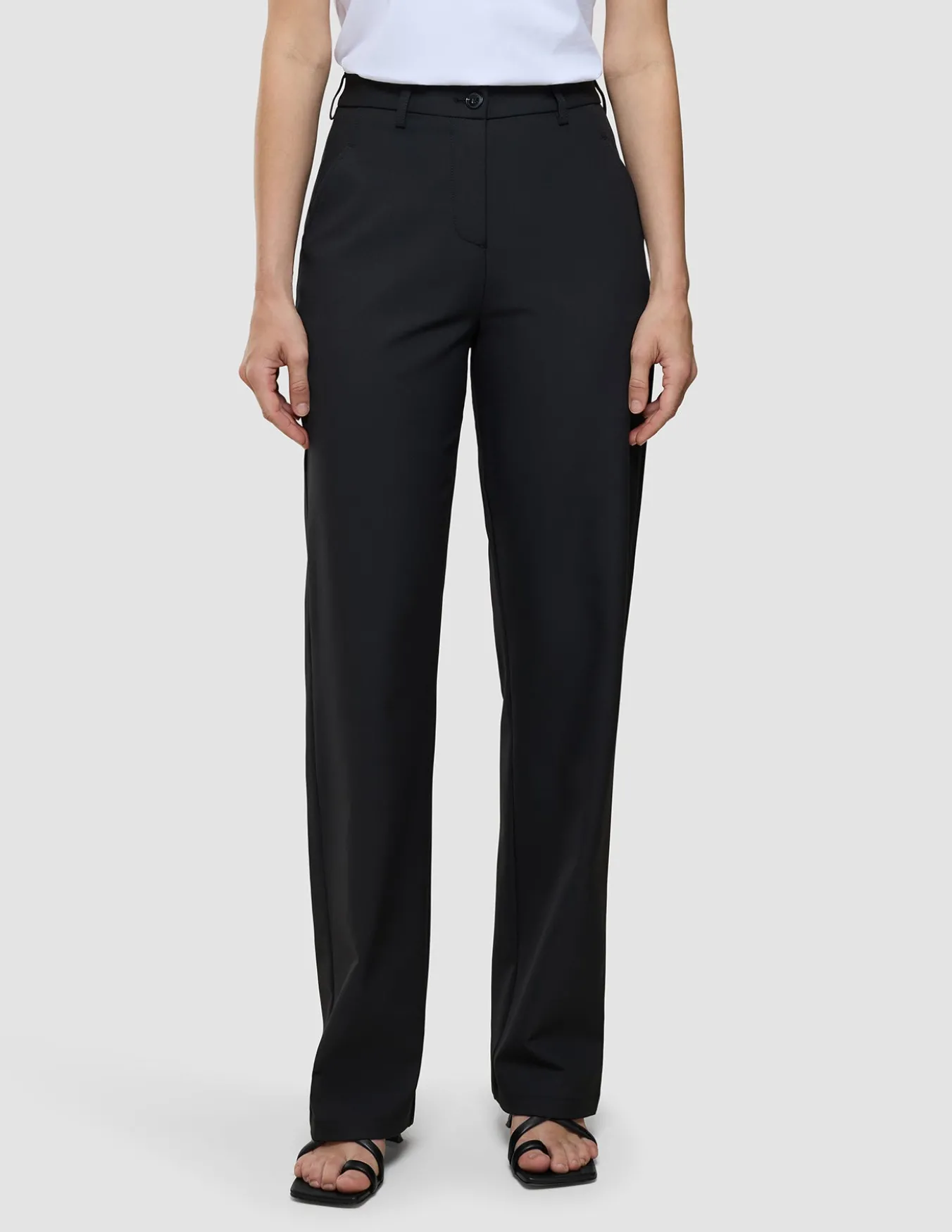 Essential Pants Straight Black