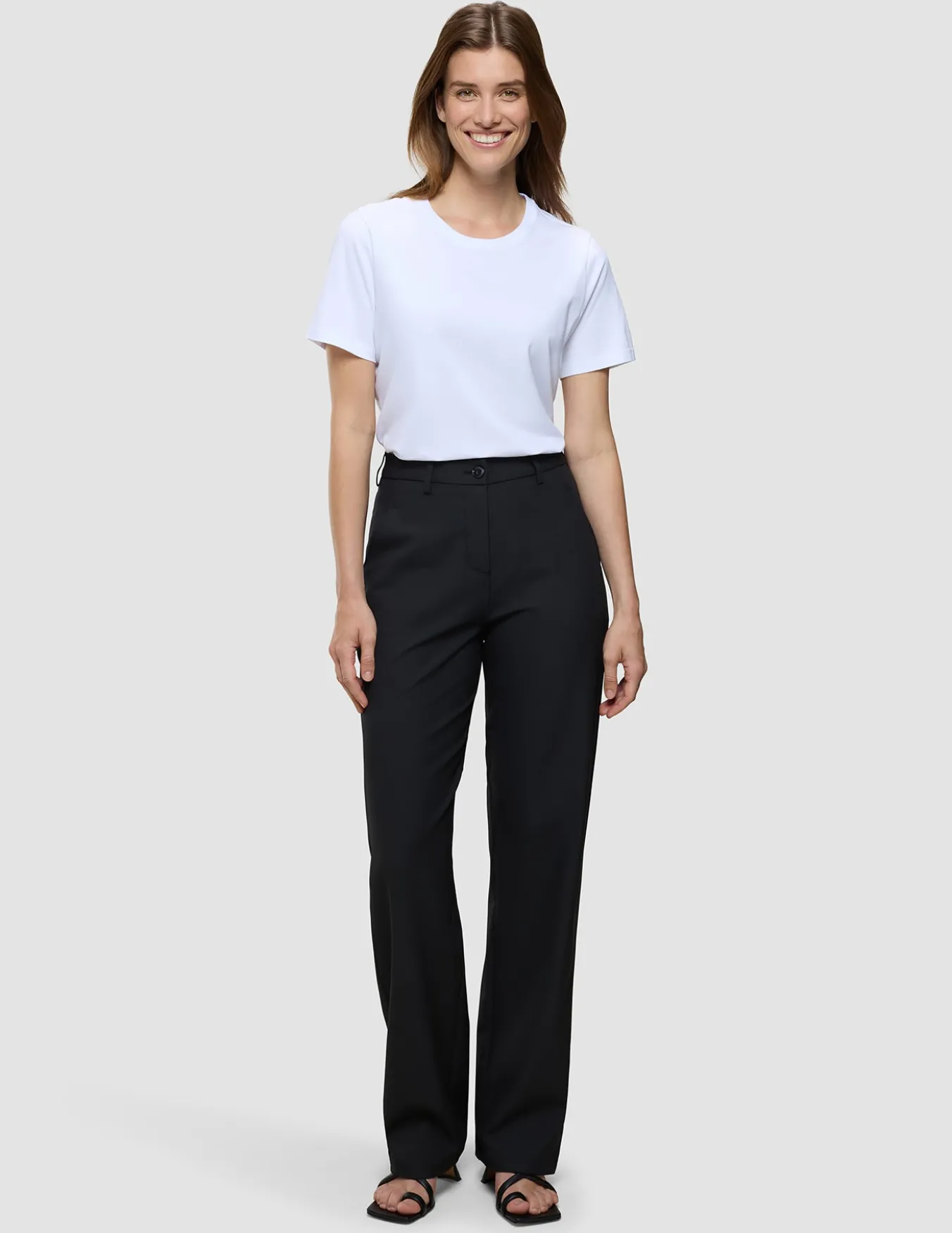 Essential Pants Straight Black