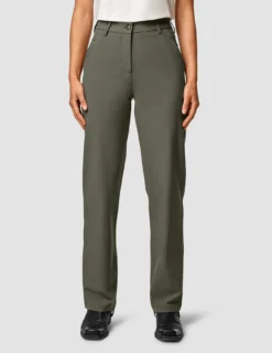Essential Pants Straight Dark Olive