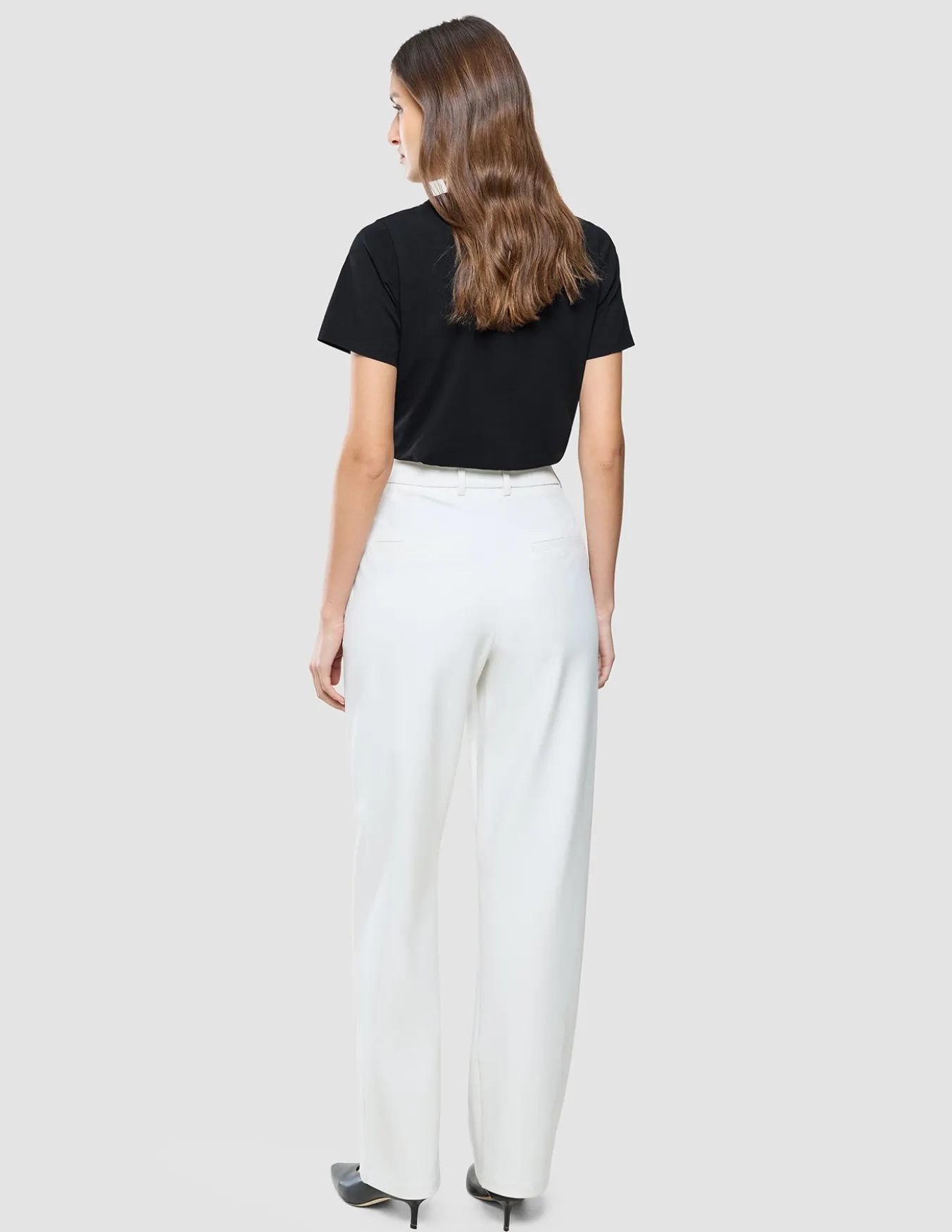 Essential Pants Straight Off White