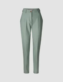 Essential Pants Tapered Calm Green Melange