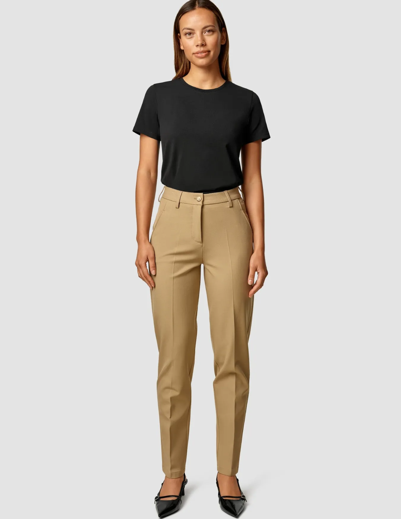 Essential Pants Tapered Caramel