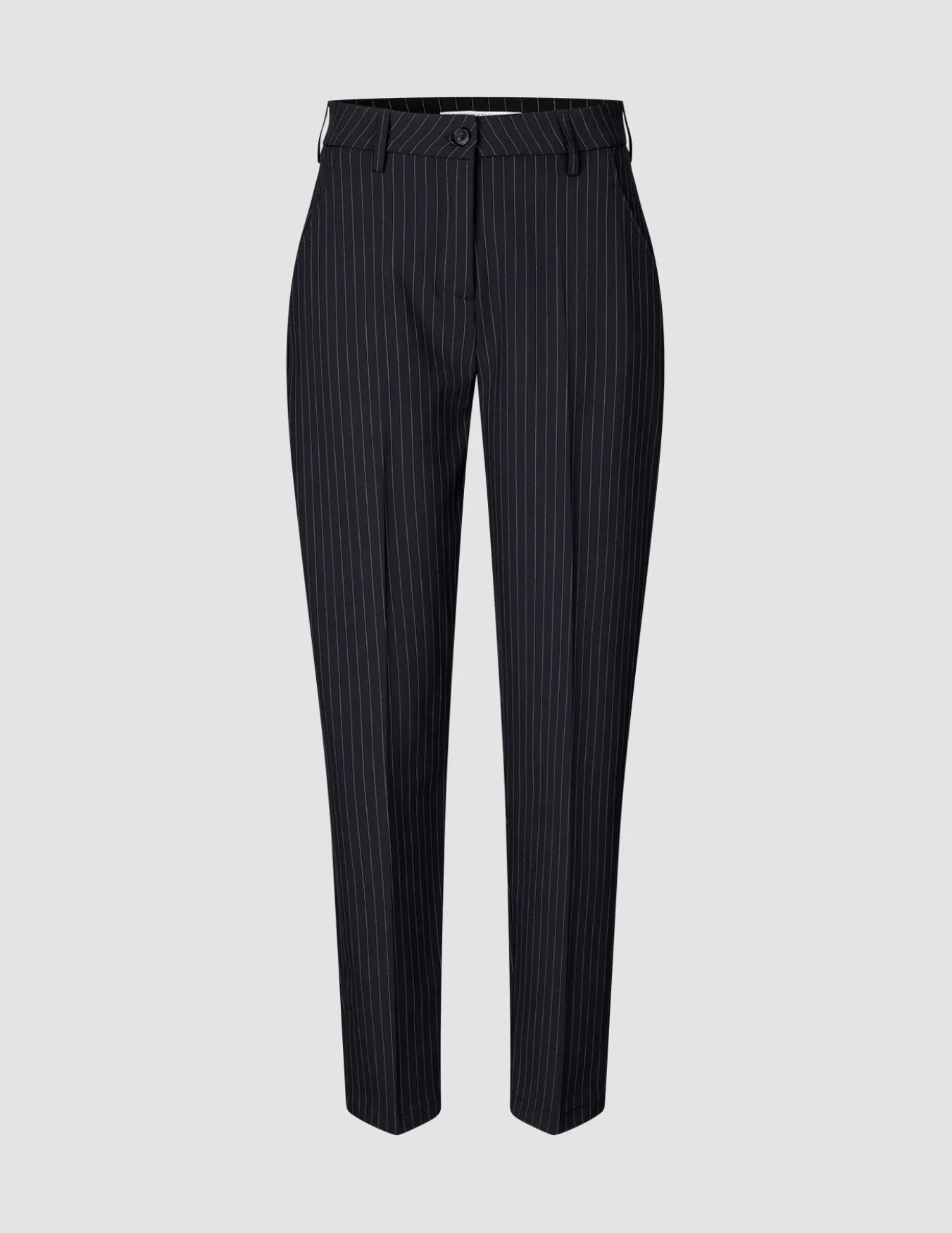 Essential Pants Tapered Navy Pinstripe