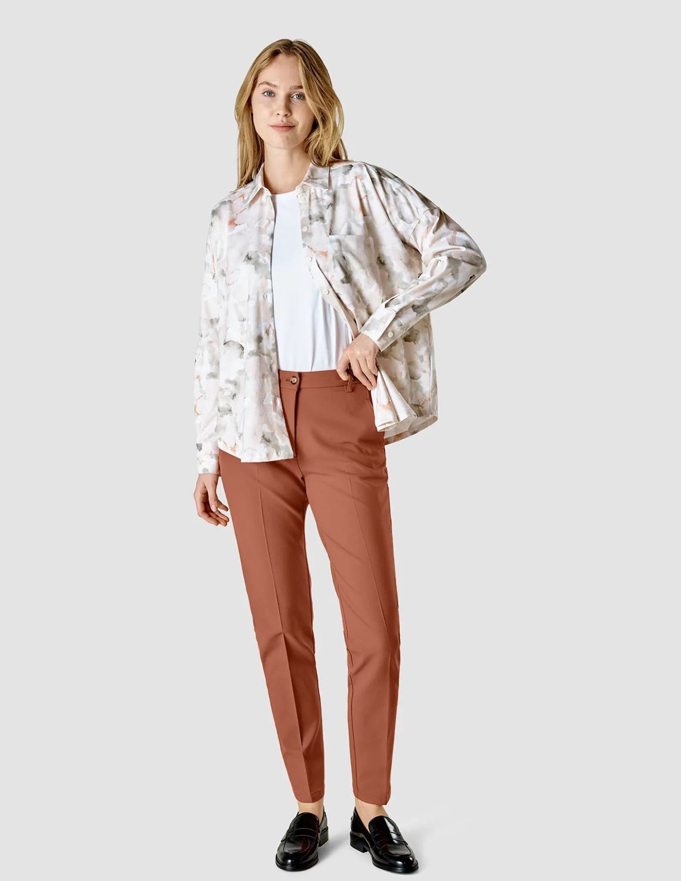 Essential Pants Tapered Terracotta