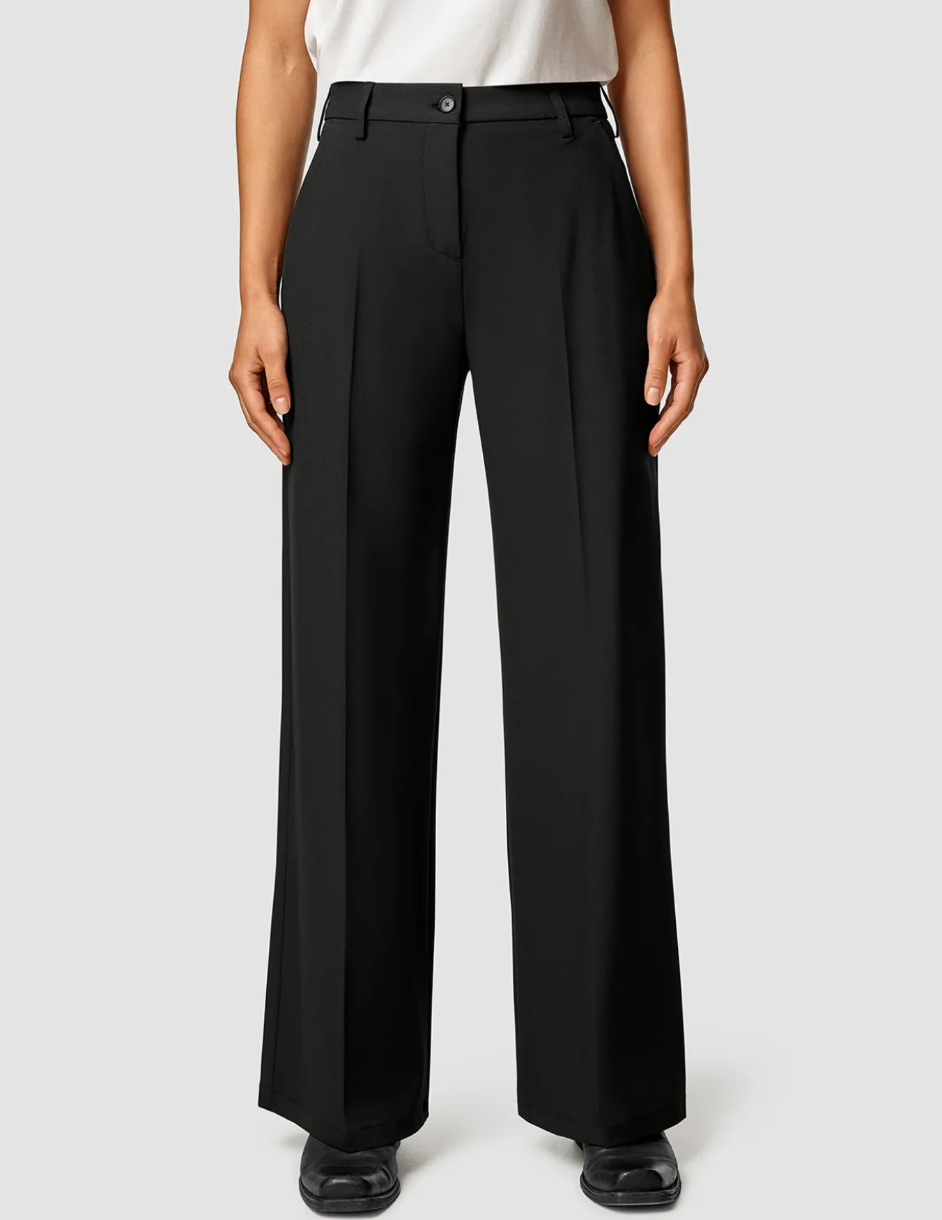 Essential Pants Wide Black