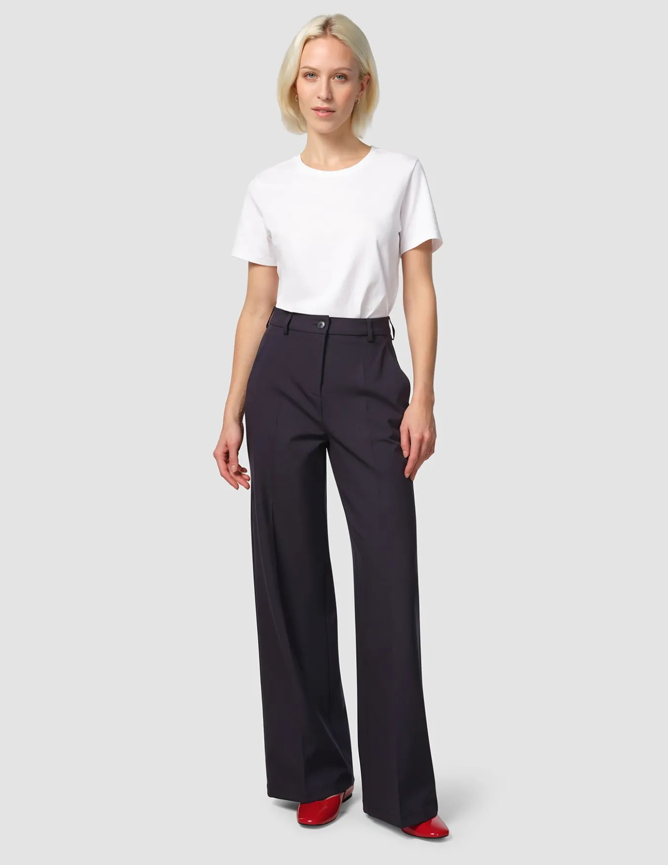 Essential Pants Wide Midnight Blue