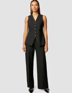 Essential Set Long Vest & Wide Pants