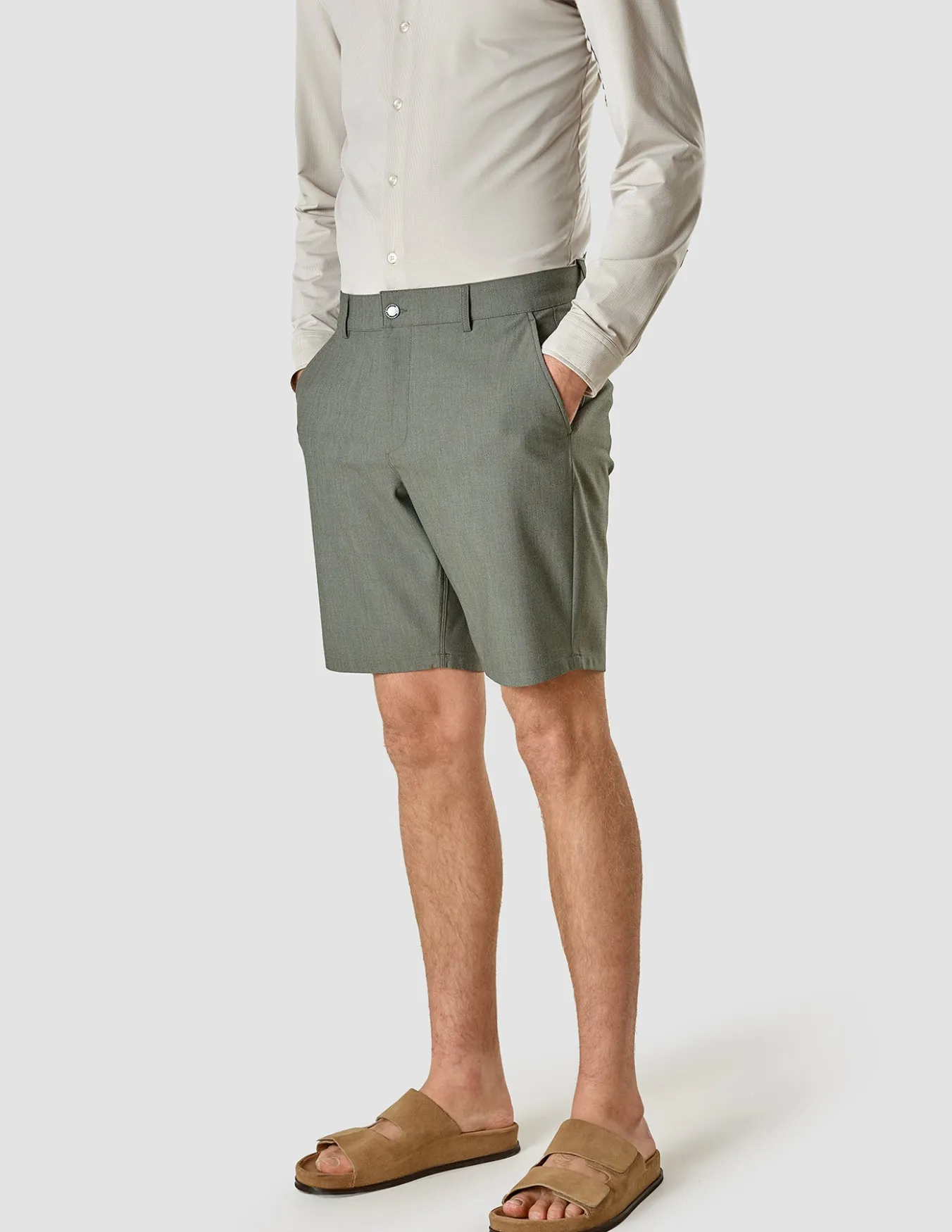 Essential Shorts Green Melange