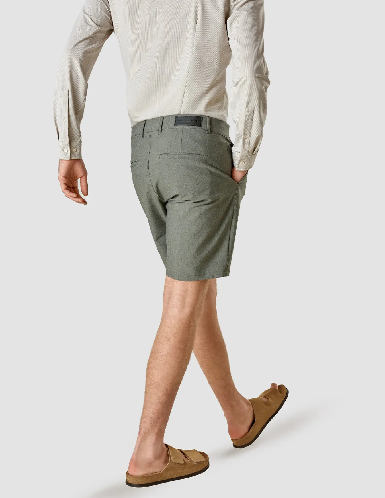 Essential Shorts Green Melange