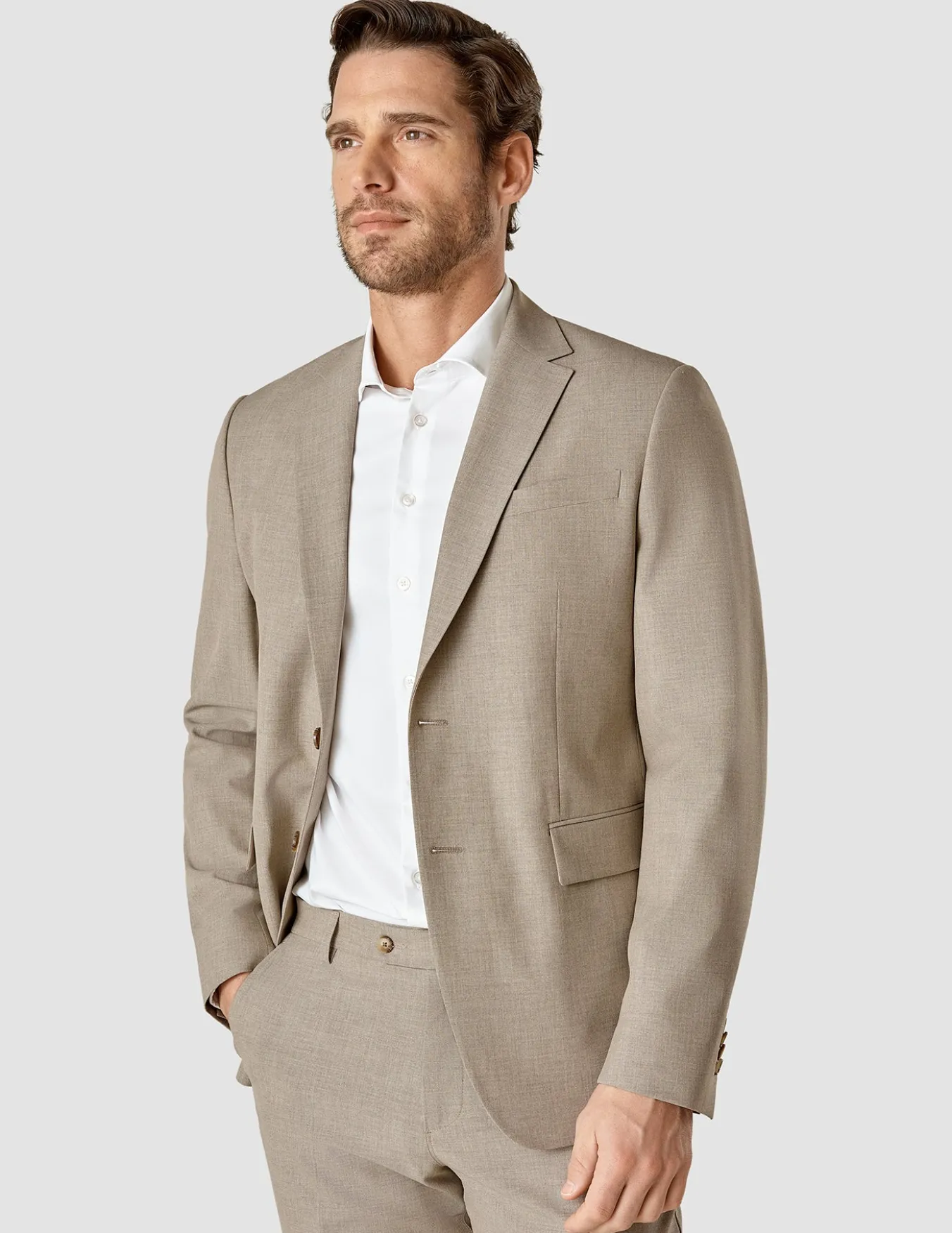Essential Suit Beige Melange