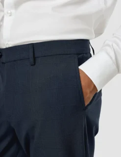 Essential Suit Dark Blue Check