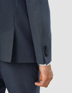 Essential Suit Dark Blue Check