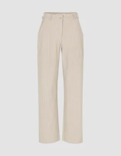 Essential Suit Island Sand Pinstripe Fitted Blazer & Straight Pants