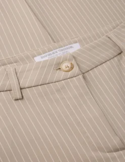 Essential Suit Island Sand Pinstripe Fitted Blazer & Straight Pants