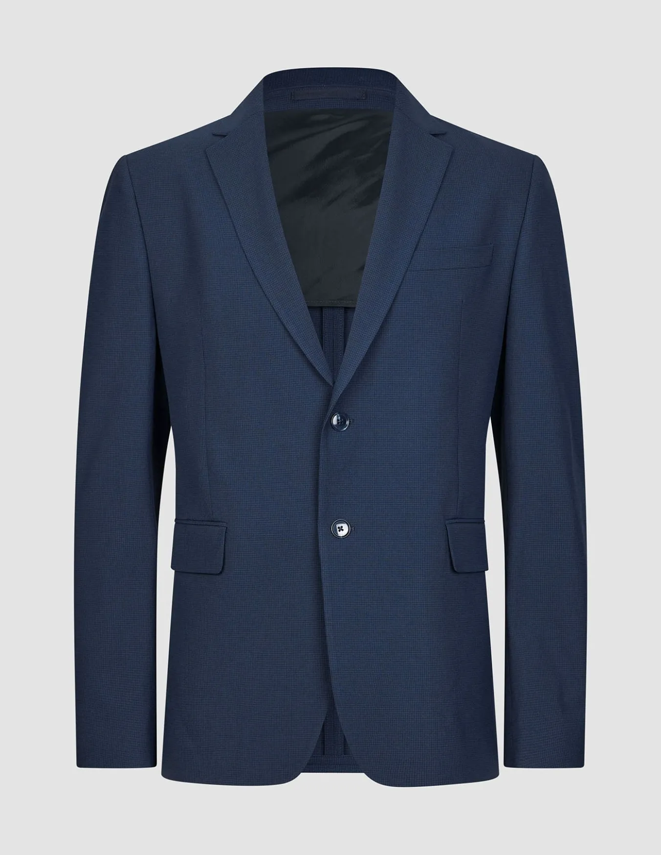 Essential Suit Navy Checks