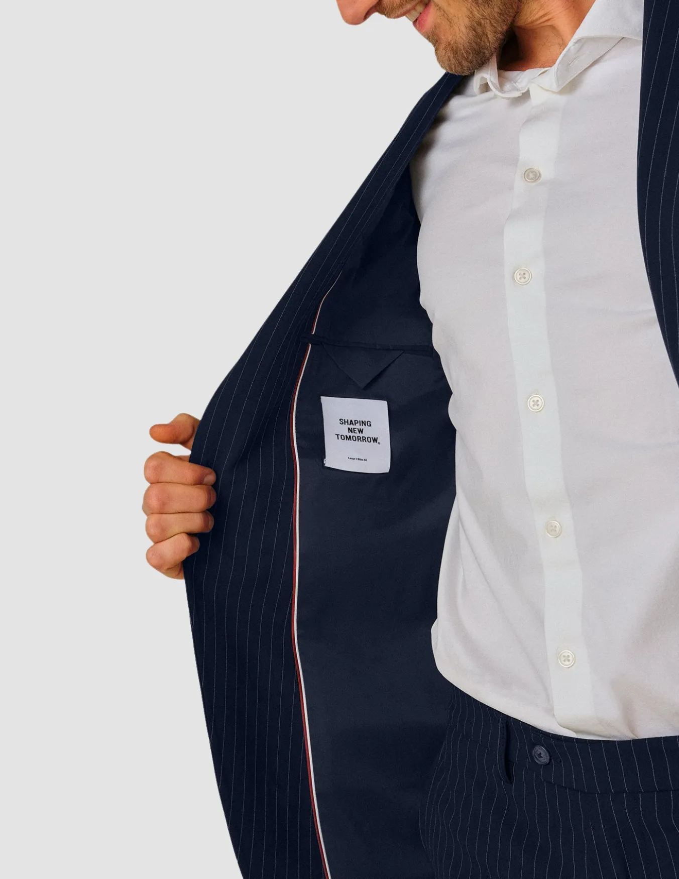 Essential Suit Navy Pinstripe