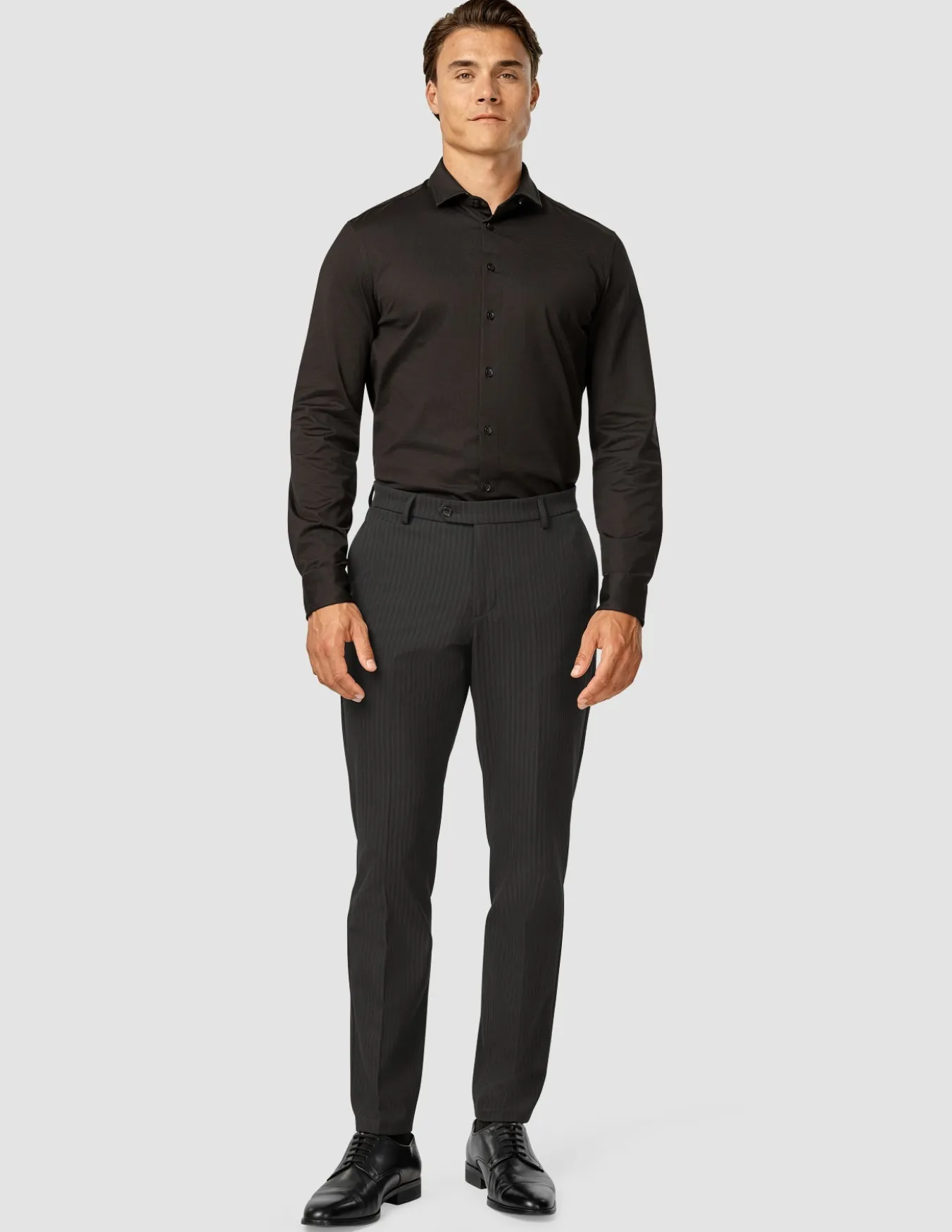 Essential Suit Pants Regular Asphalt Pinstripe
