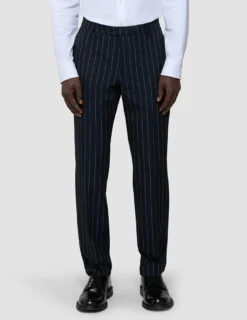 Essential Suit Pants Regular Navy Stripes