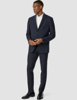 Essential Suit Pants Regular Navy Pinstripe
