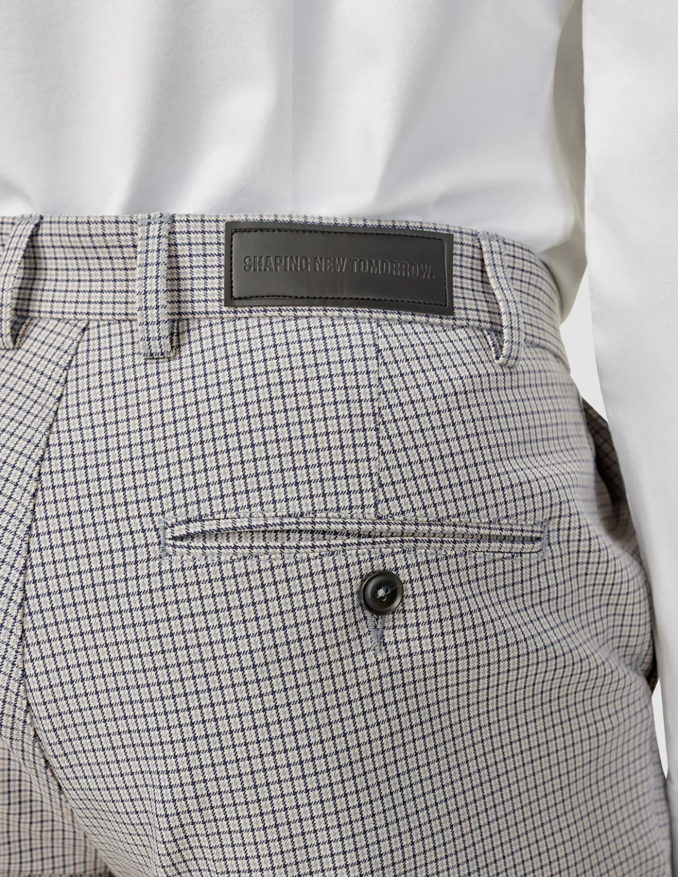 Essential Suit Pants Regular Duo Check Blue
