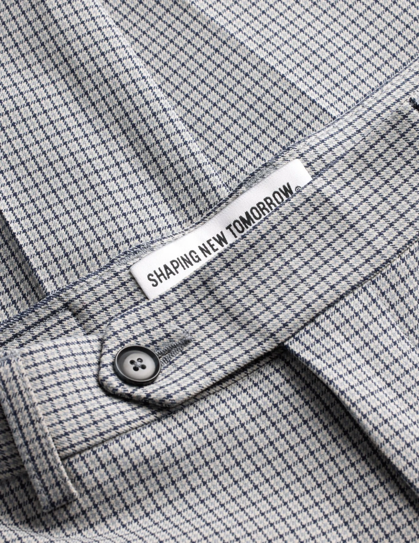 Essential Suit Pants Regular Duo Check Blue