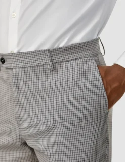 Essential Suit Pants Regular Duo Check Blue