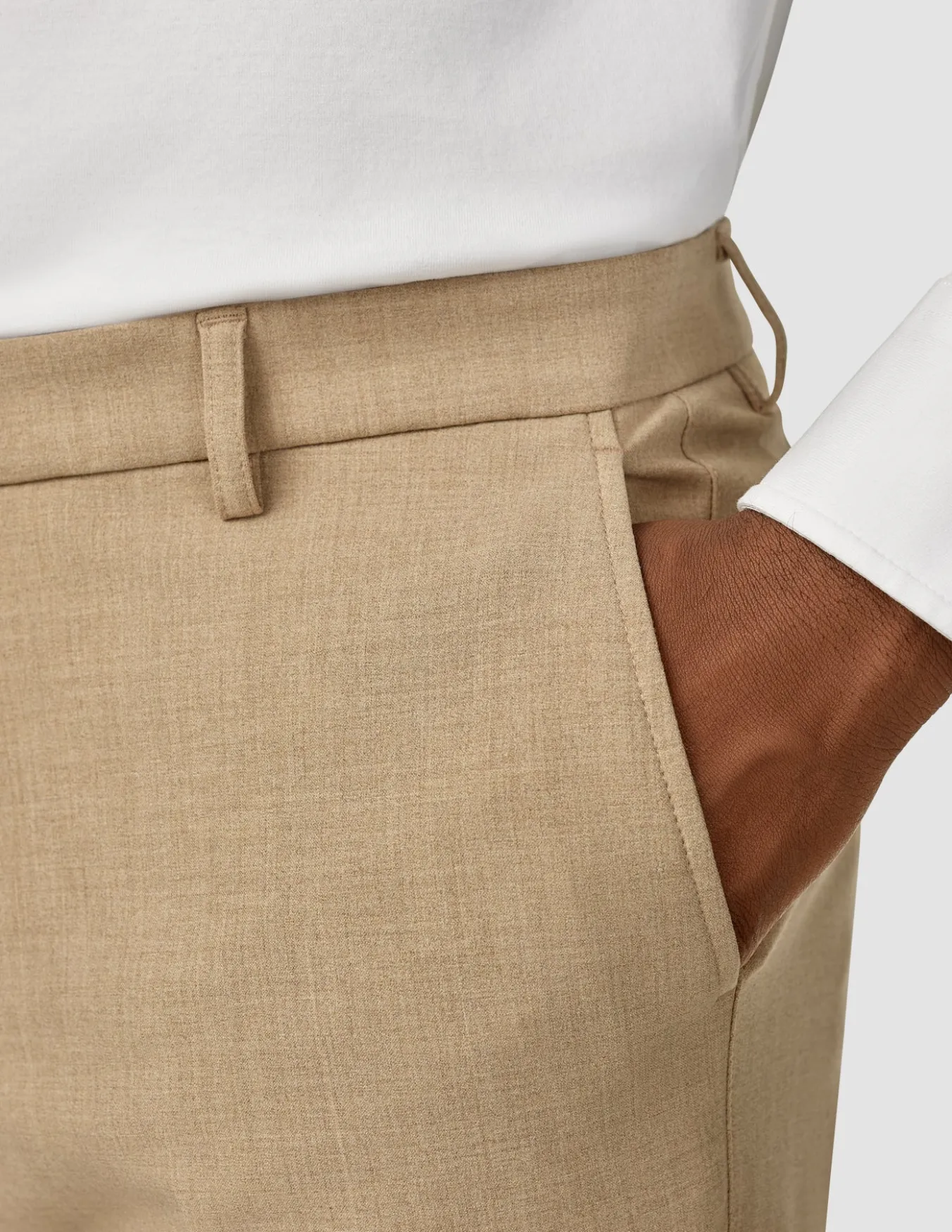 Essential Suit Pants Regular Sand Grain