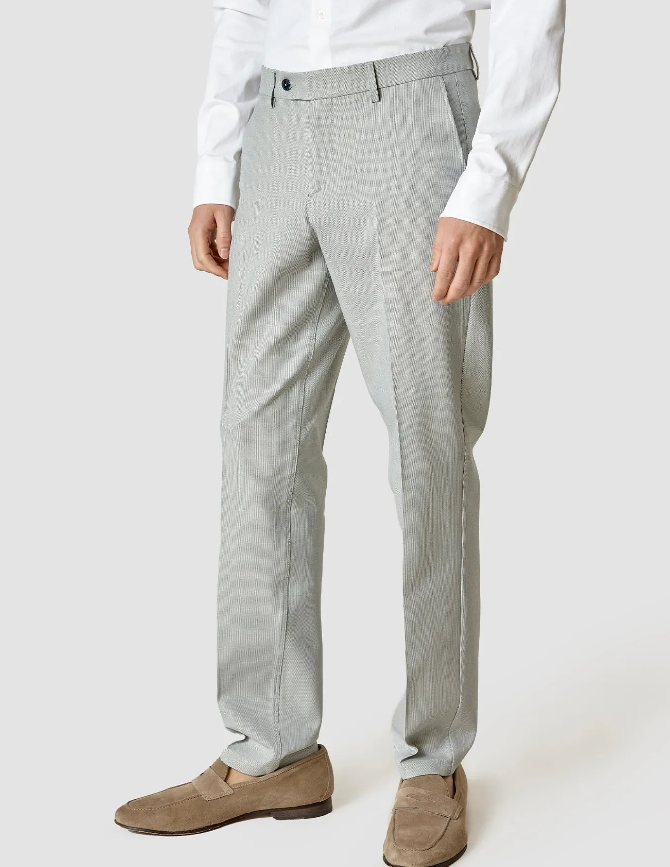 Essential Suit Pants Regular Teal Blue