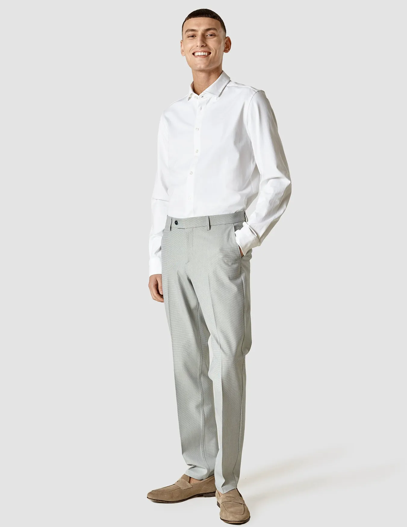Essential Suit Pants Regular Teal Blue
