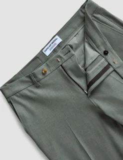 Essential Suit Pants Regular Green Melange