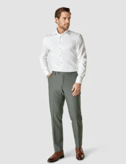 Essential Suit Pants Regular Green Melange