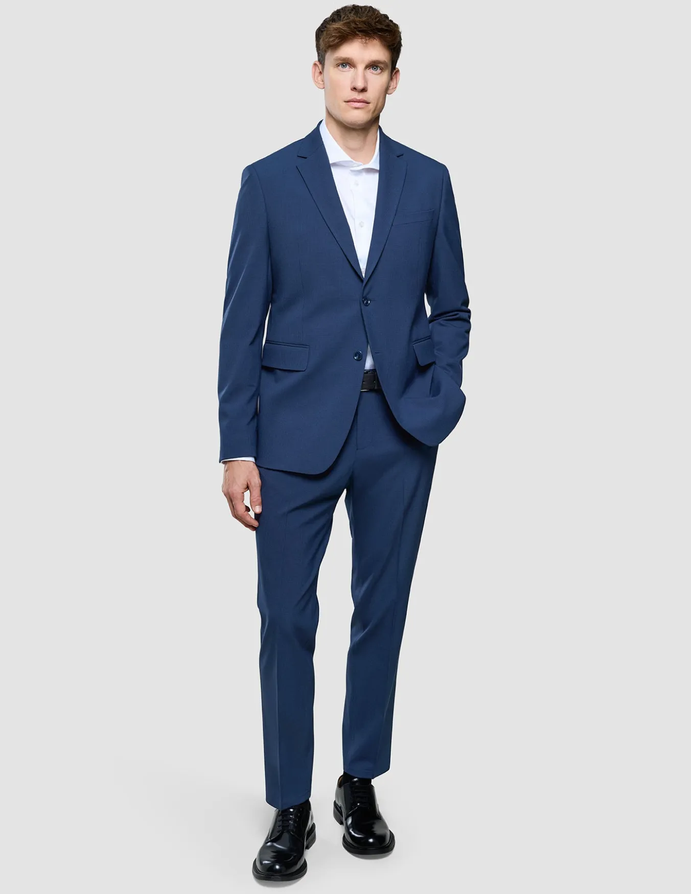 Essential Suit Pants Regular Navy Checks