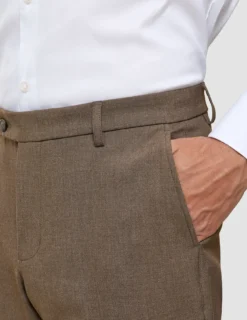 Essential Suit Pants Regular Saddle Brown Melange