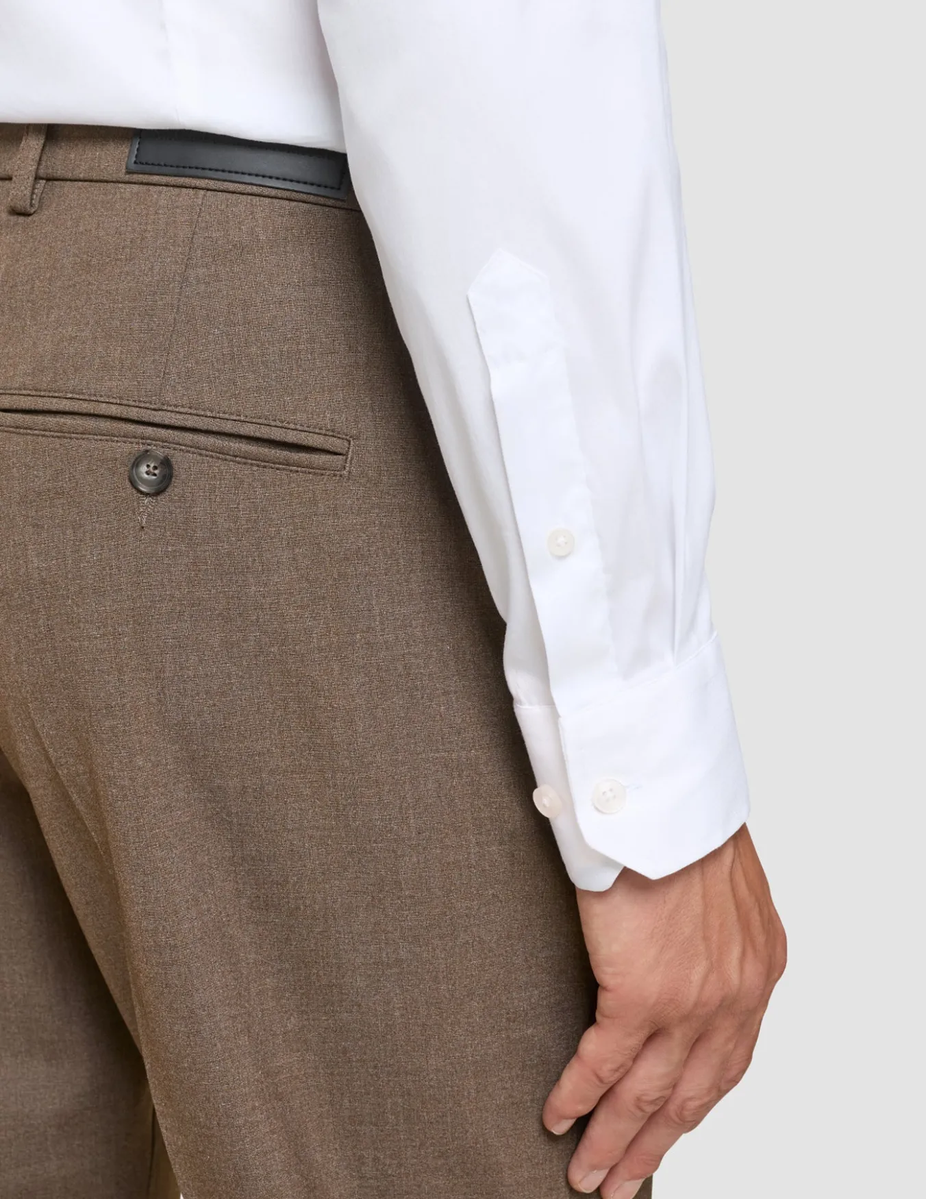 Essential Suit Pants Regular Saddle Brown Melange