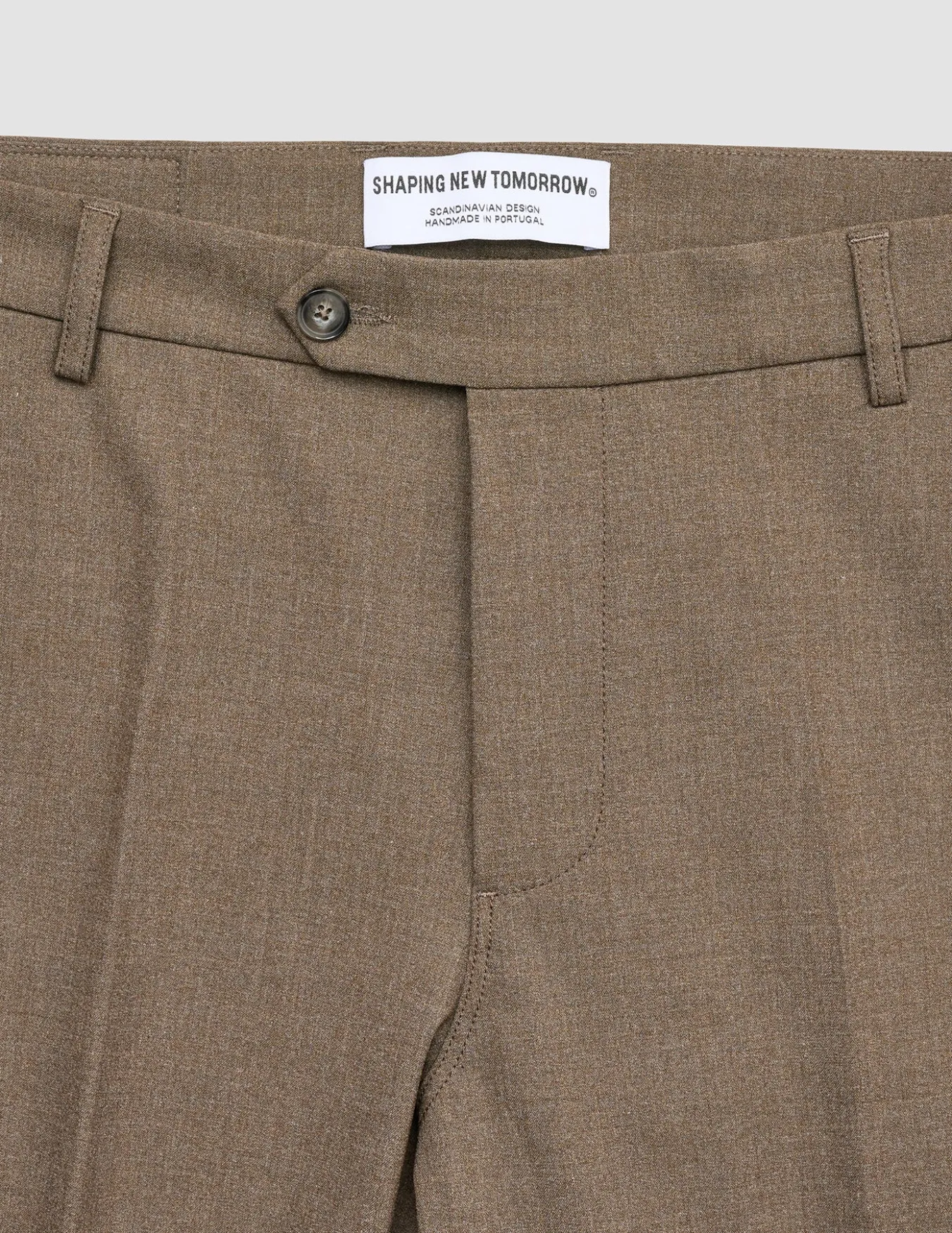 Essential Suit Pants Regular Saddle Brown Melange