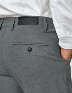 Essential Suit Pants Regular Dark Grey Melange