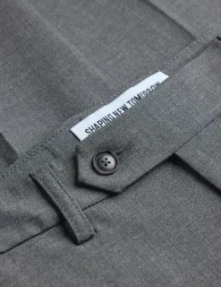 Essential Suit Pants Regular Dark Grey Melange