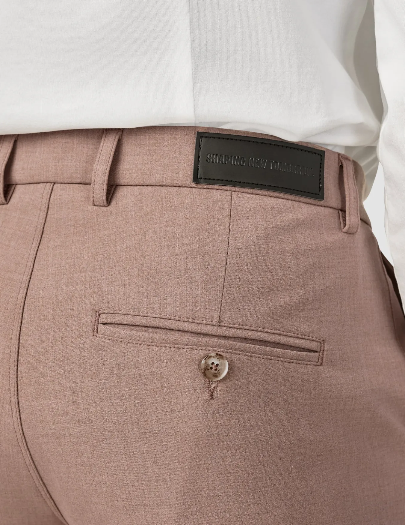Essential Suit Pants Regular Dusty Lilac Melange