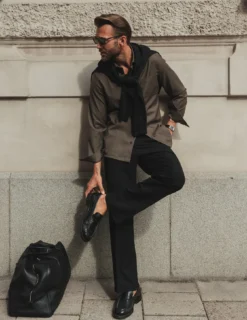 Essential Suit Pants Relaxed Fit Black