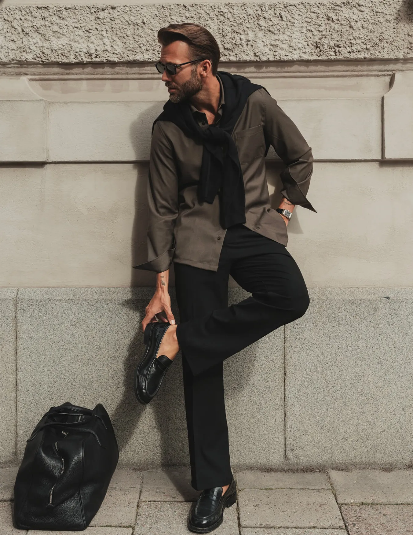 Essential Suit Pants Relaxed Fit Black