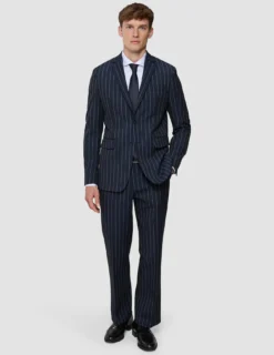 Essential Suit Pants Relaxed Fit Navy Stripes
